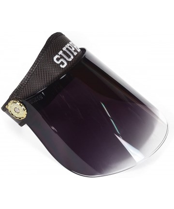 Sun Hats Women Summer Solar Protection Cap Visor Sun Hat Anti-UV Cap - Black - CQ12DE1W5RJ $32.45