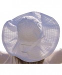 Sun Hats Women's Wide Brim Packable Sun Travel Hat for Large Heads - Ginger - White - CA1122NOE0H $58.72