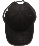 Baseball Caps Women's Don't Be Suede Baseball Cap - Black - CW189Z522N7 $42.36