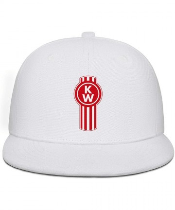 Baseball Caps Unisex Men's Baseball Hats Vintage Adjustable Mesh Driving Kenworth-w900-Trucks-Flat Cap - White-40 - C518USM3S...